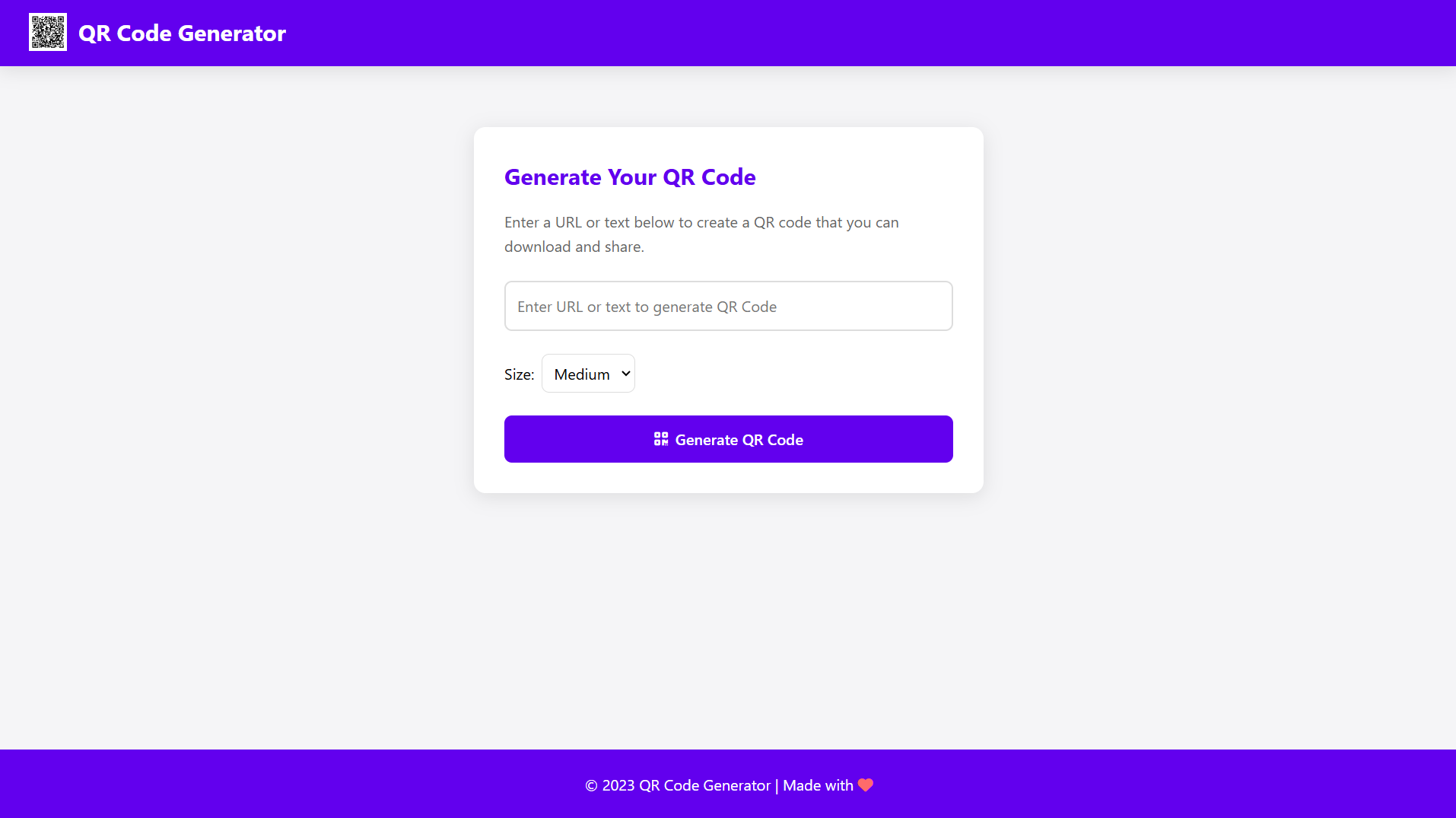 QR Code Generator